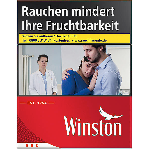 Winston Zigaretten Red 2XL - 8 Packungen