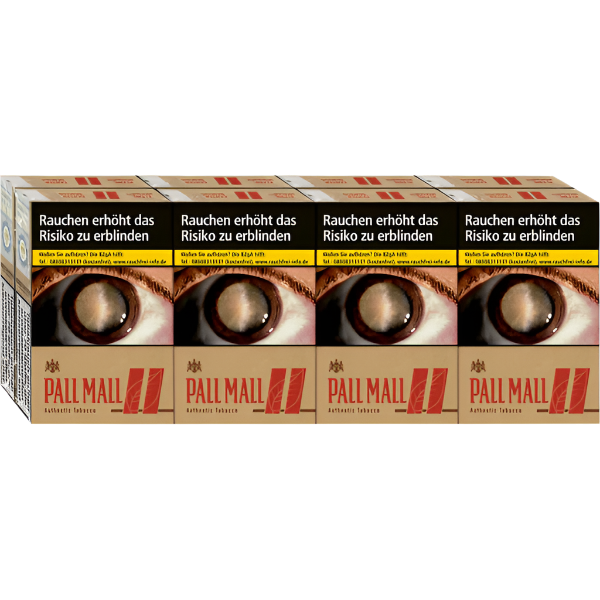 Pall Mall Zigaretten Authentic Red 2XL - 8 Packungen