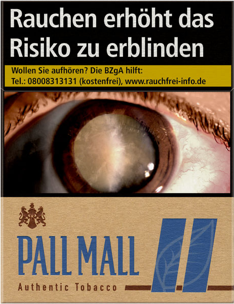 Pall Mall Zigaretten Authentic Blue 2XL - 8 Packungen