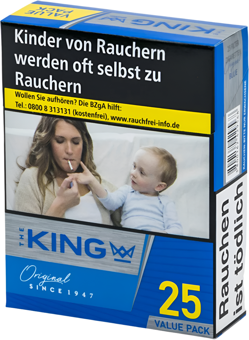 King Zigaretten Blue XL - 8 Packungen