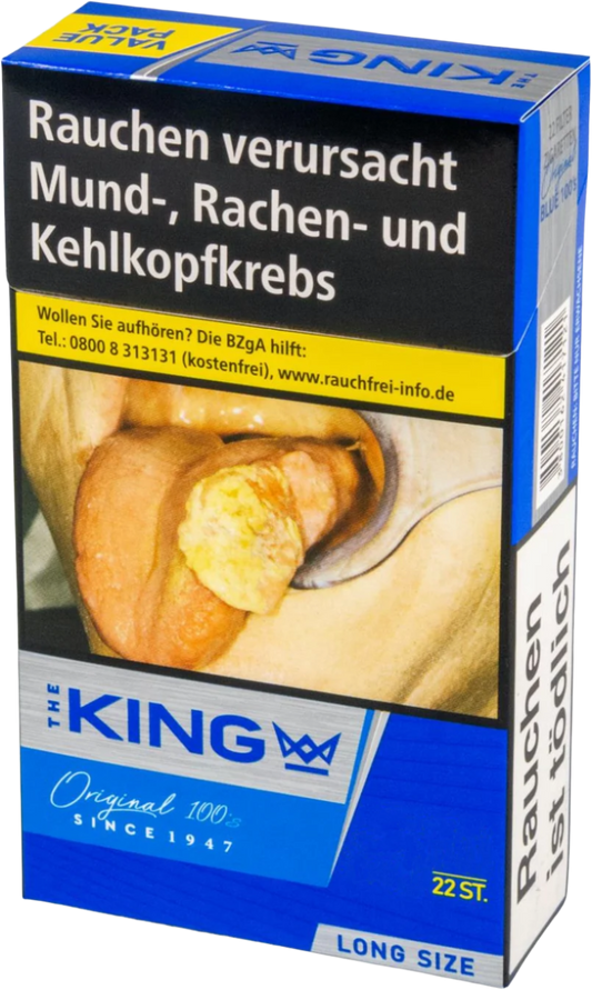 King Zigaretten Blue 100 Long Size