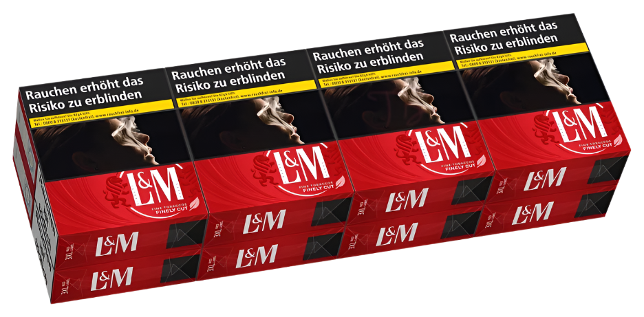 L&M Zigaretten Red 2XL - 8 Packungen