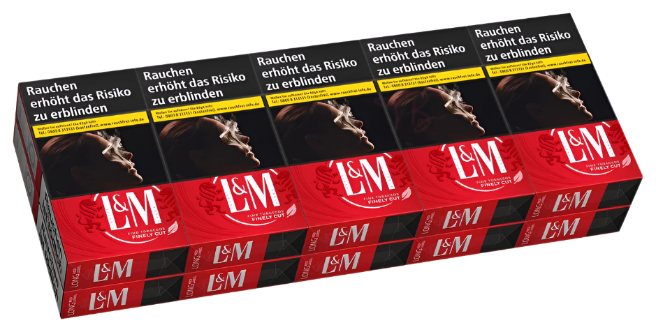 L&M Zigaretten Red 100 Long - 10 Packungen