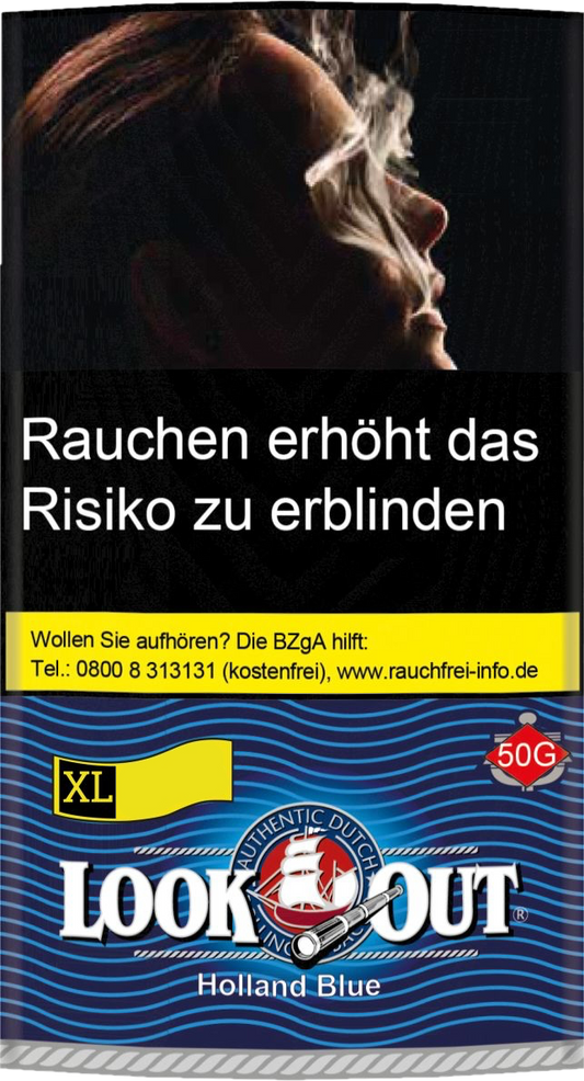 Look Out Drehtabak Holland Blue Halfzware - 10 Packungen