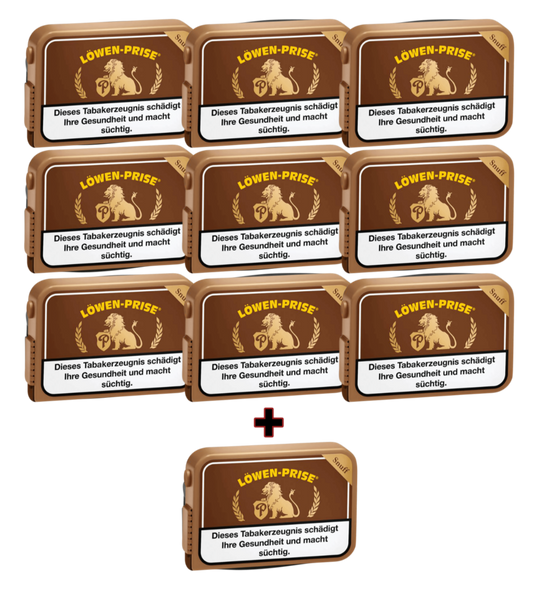 Löwen-Prise Snuff 9+1 Aktionspaket