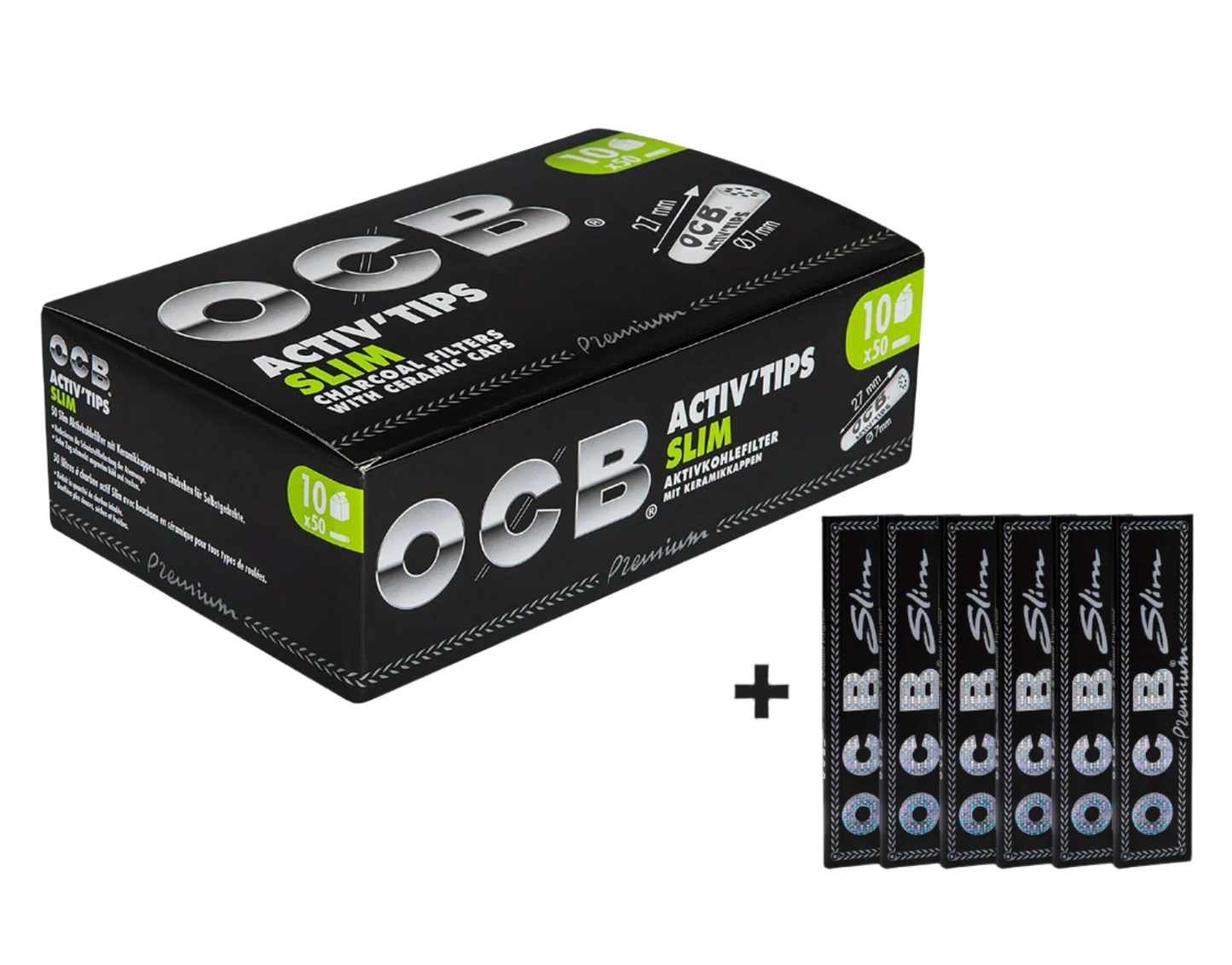 OCB Activ'Tips Slim (7mm) Aktionspaket - 10 Packungen