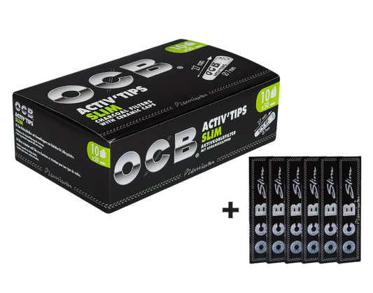 OCB Activ'Tips Slim (7mm) Aktionspaket - 10 Packungen
