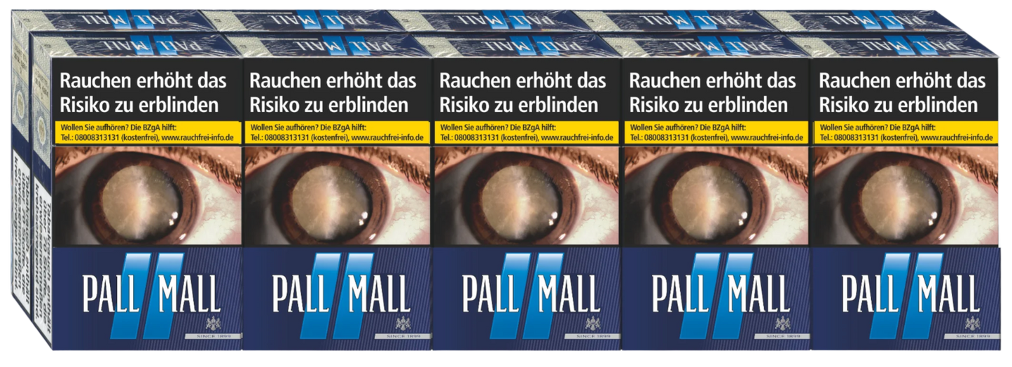 Pall Mall Zigaretten Blue L - 10 Packungen