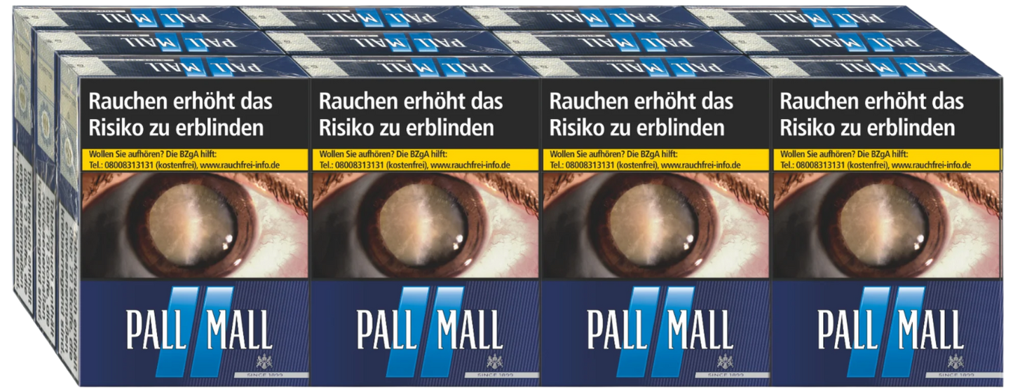 Pall Mall Zigaretten Blue XL - 12 Packungen