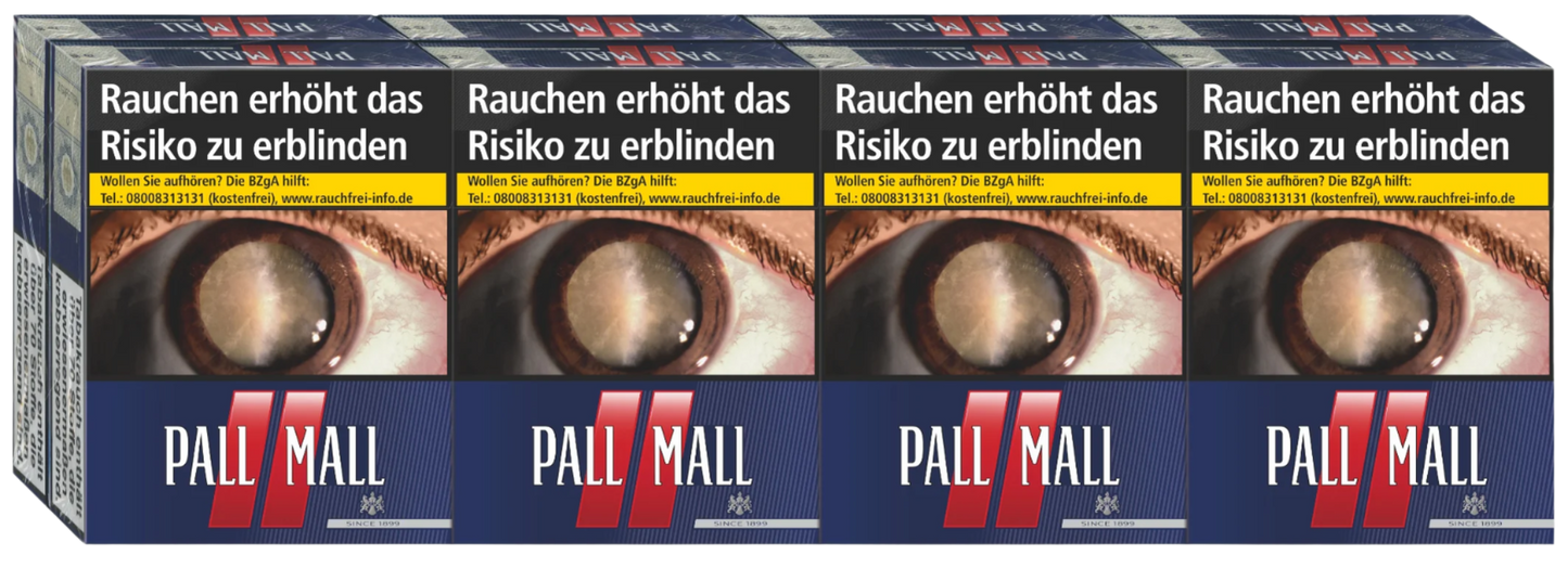 Pall Mall Zigaretten Red 2XL - 8 Packungen