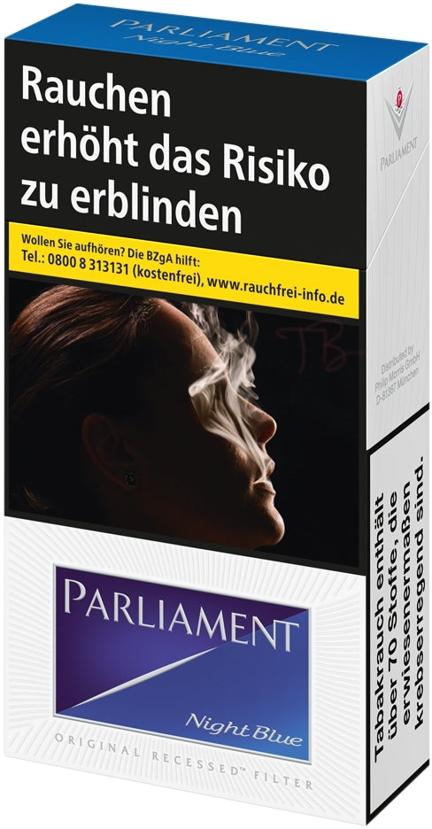 Parliament Zigaretten Night Blue - 10 Packungen