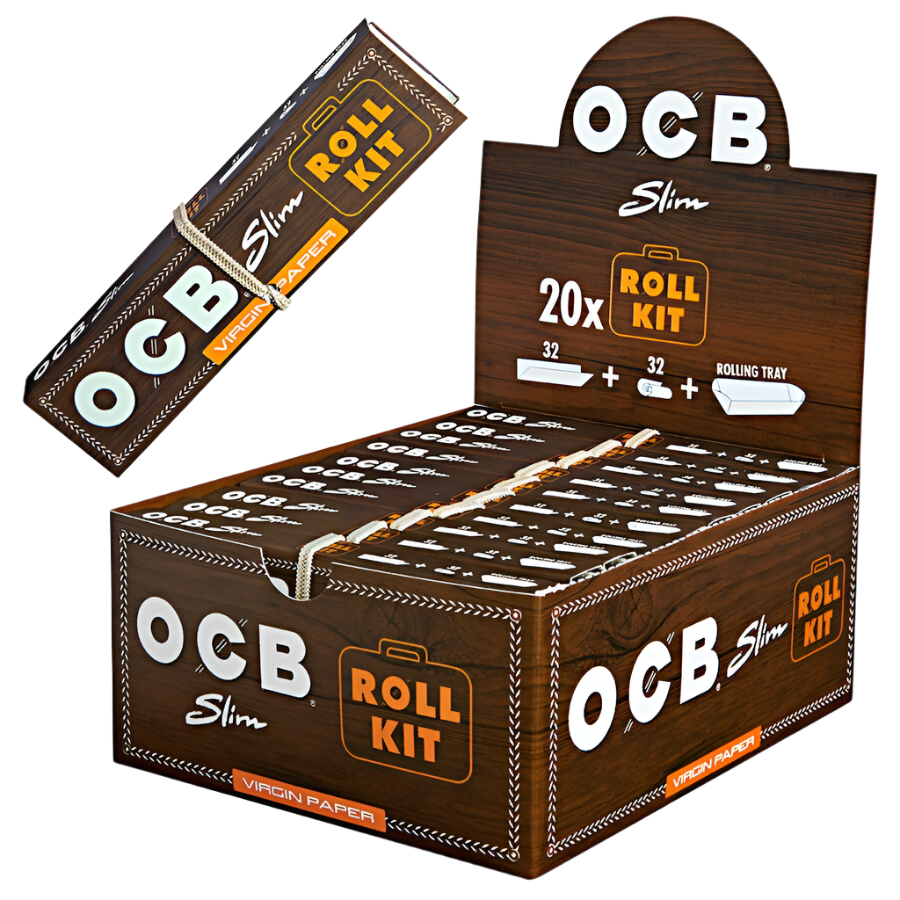 OCB Slim Roll Kit Unbleached + Tips - 15 Packungen