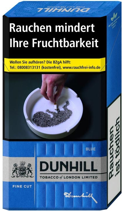 Dunhill Zigaretten Fine Cut Blue - 10 Packung