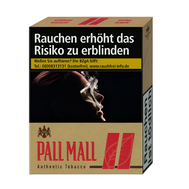 Pall Mall Zigaretten Authentic Red 2XL - 8 Packungen