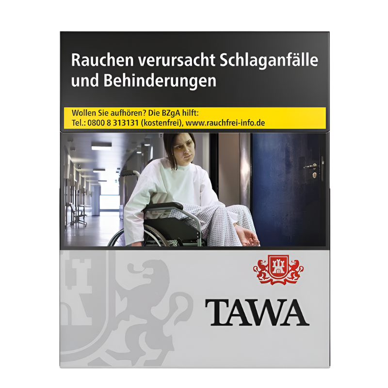 Tawa Zigaretten Silver XL - 8 Packungen