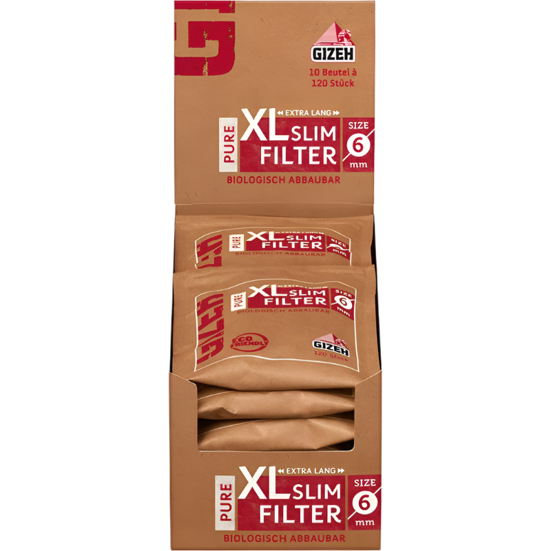 Gizeh Pure XL Slim Filter - 10 Packungen