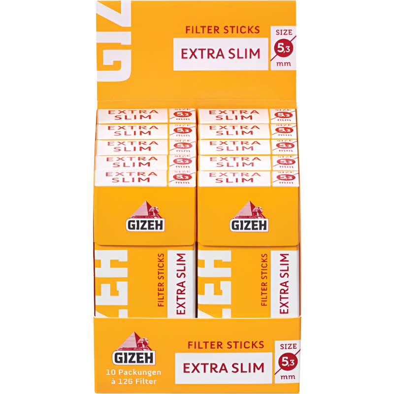Gizeh Filter Sticks Extra Slim 5,3mm - 10 Packungen