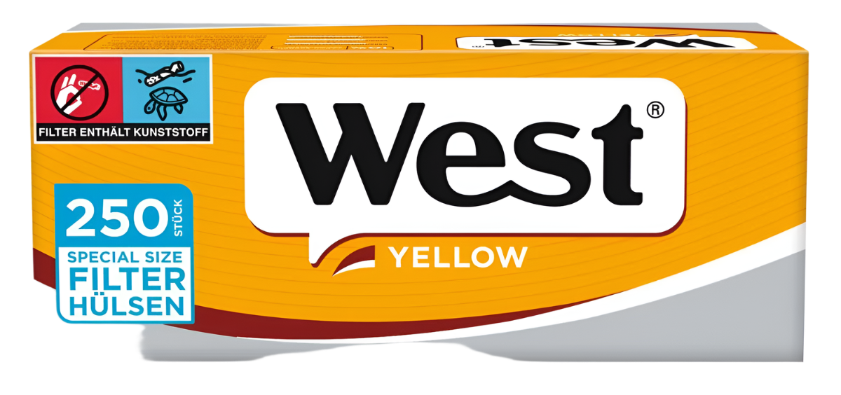West Filterhülsen Yellow Special Size - 4 Packungen