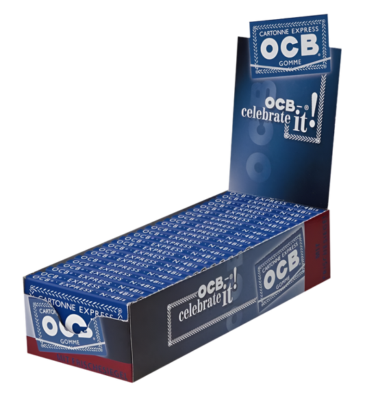 OCB Papier Blau Gummizug (100) - 25 Packungen