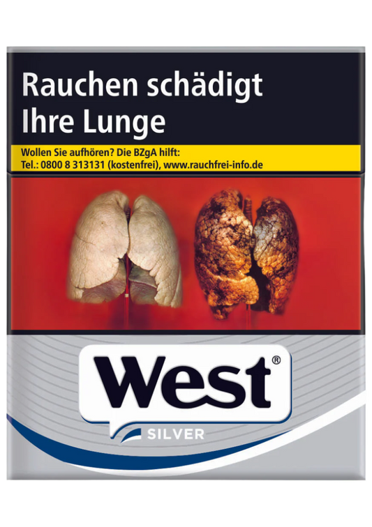 West Zigaretten Silver 3XL - 8 Packungen