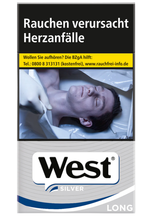 West Zigaretten Silver 100 Long - 10 Packungen