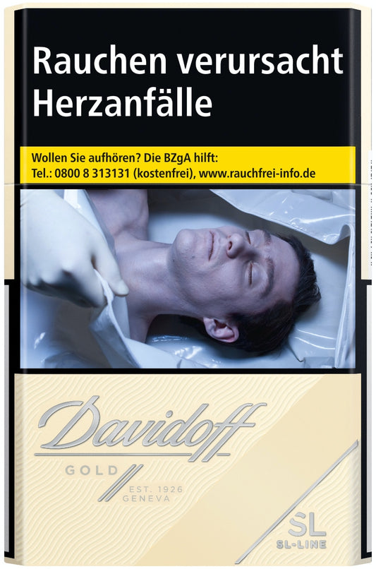 Davidoff Zigaretten Gold Slim-Line - 10 Packungen