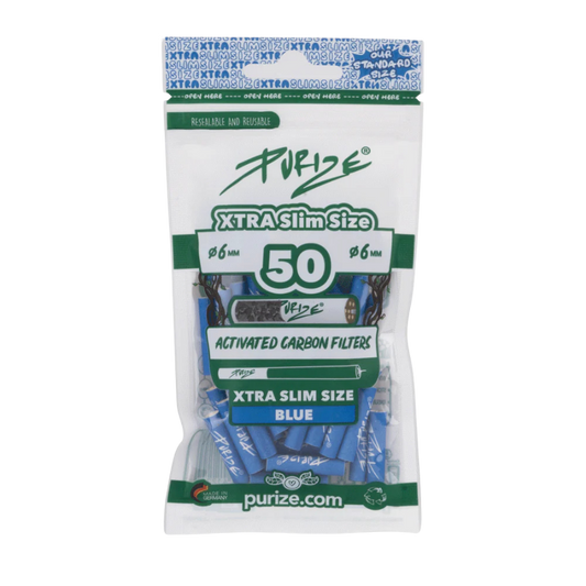 PURIZE® XTRA Slim Size im 50er PE Beutel 6mm Blue