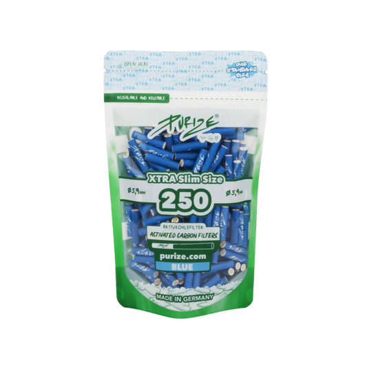 PURIZE® Standbeutel 250 XTRA Slim Size Blau