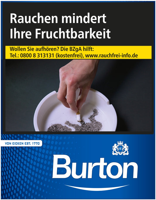 Burton Zigaretten Blue XL - 8 Packungen