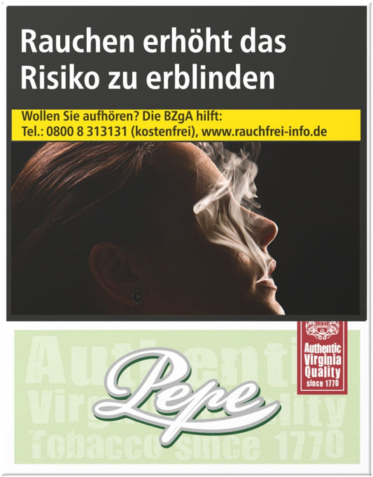 Pepe Zigaretten Bright Green XL - 8 Packungen
