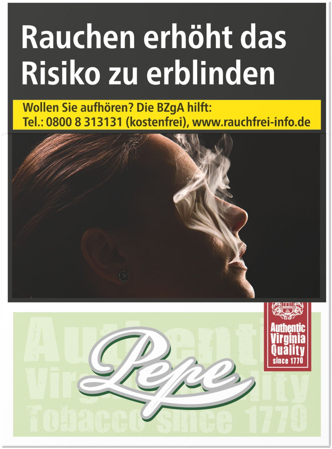 Pepe Zigaretten Bright Green 2XL - 8 Packungen