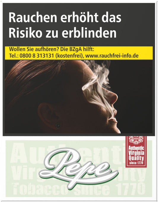 Pepe Zigaretten Fine Green XL - 8 Packungen