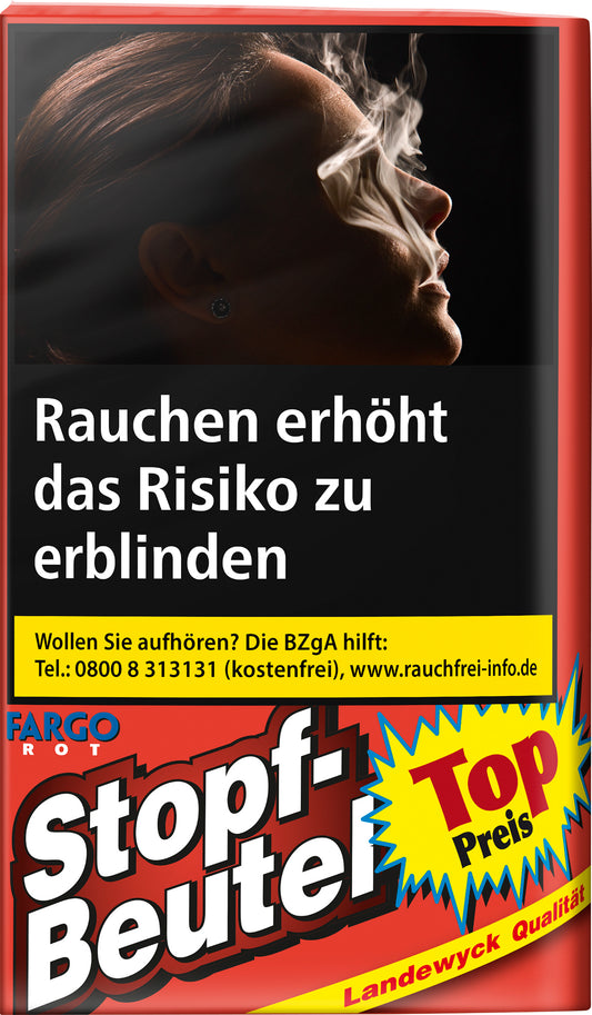 Fargo Rot Tabak Stopf-Beutel - 10 Packungen
