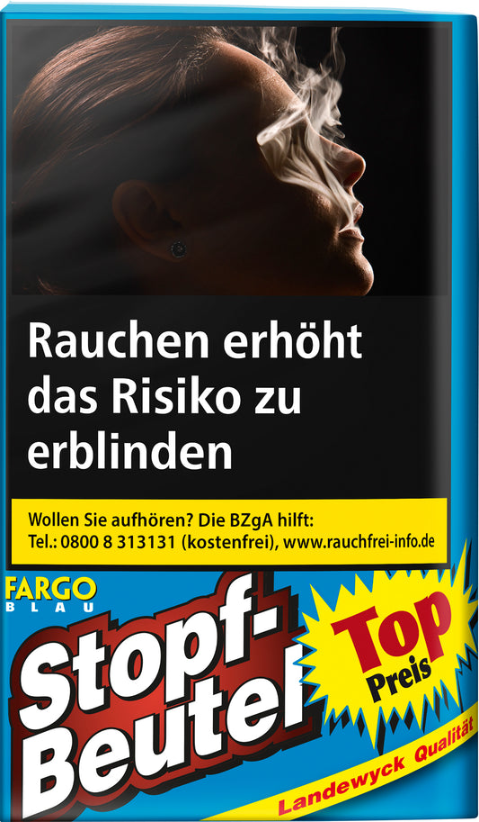 Fargo Blau Tabak Stopf-Beutel - 10 Packungen