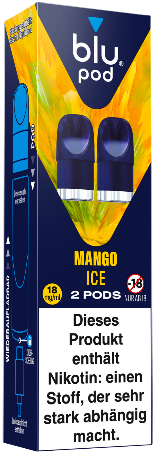Blu Bar Pods - Mango Ice - 10 Stk.