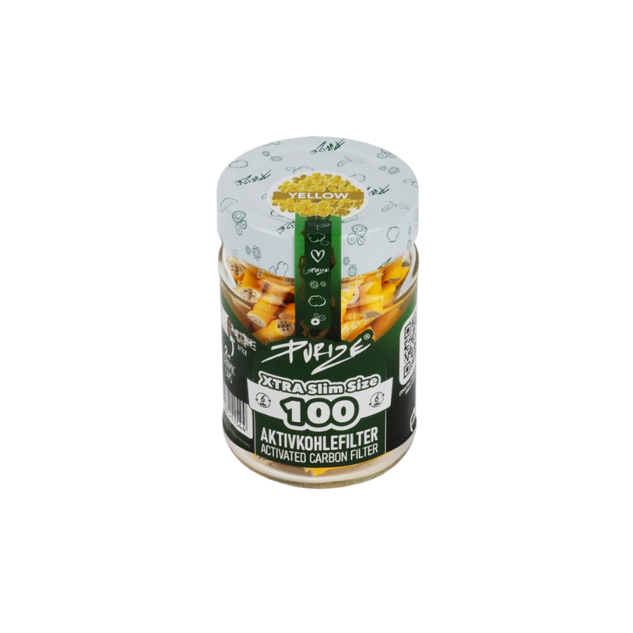 PURIZE® Glas I 100 XTRA Slim Size Gelb