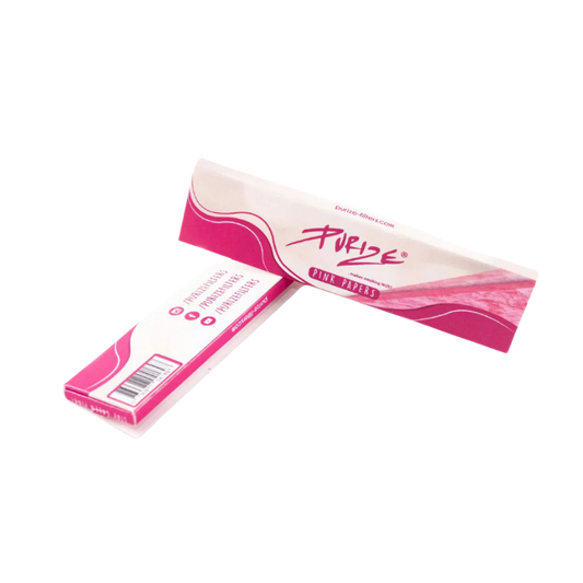 PURIZE® King Size Slim (42 Blättchen - gebleicht - 50er Box) Rosa
