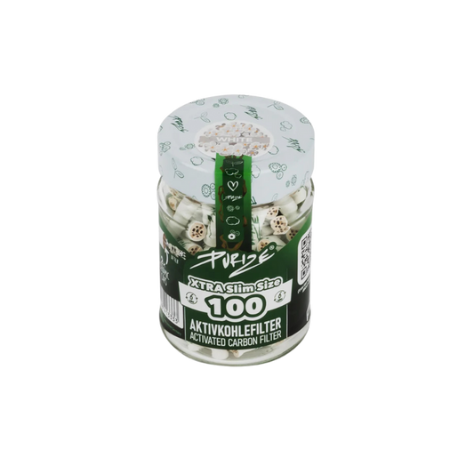 PURIZE® Glas I 100 XTRA Slim Size Weiß