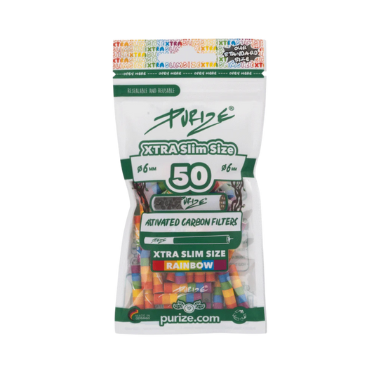 PURIZE® XTRA Slim Size im 50er PE Beutel 6mm Rainbow