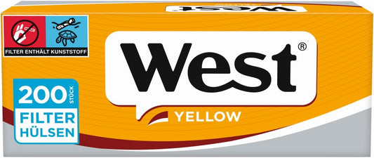 West Filterhülsen Yellow King Size - 5 Packungen