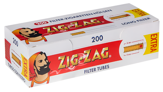 ZIG-ZAG Filterhülsen Extra Size (200) - 5 Packungen