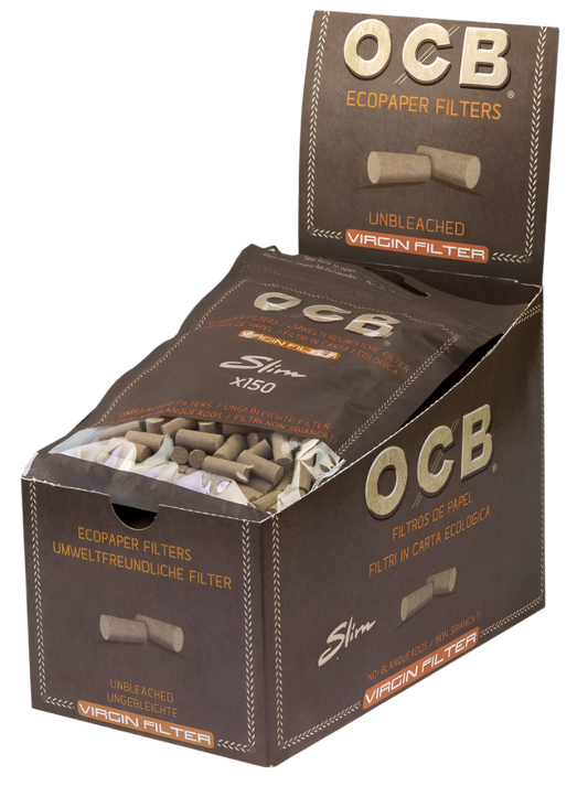 OCB Unbleached Slim Virgin Filter 6mm - 10 Packungen
