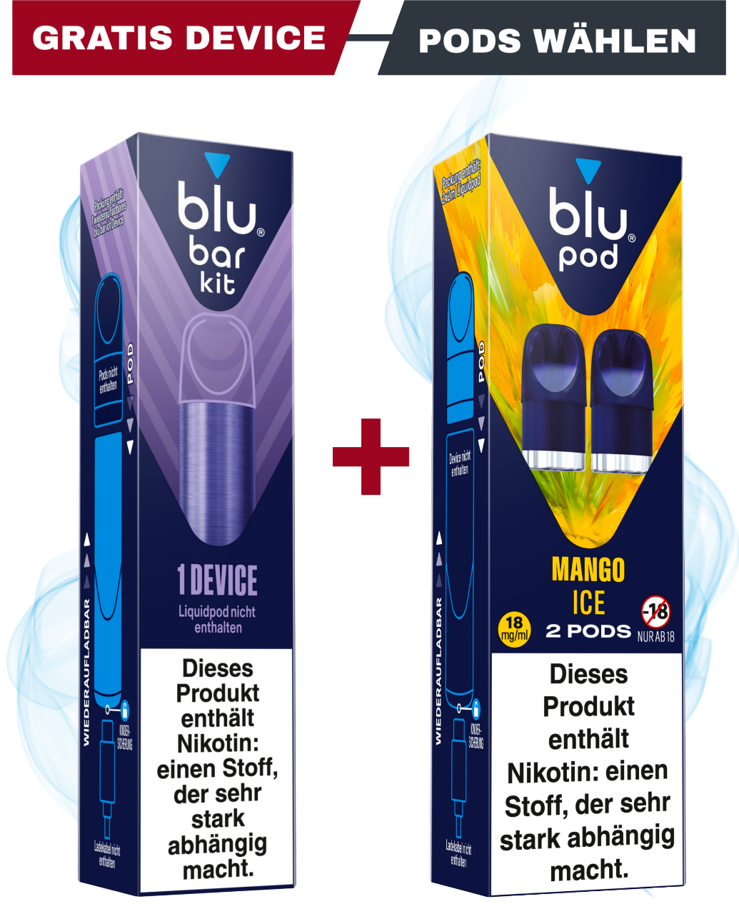 Blu Bar - Pods + Gratis Device Aktion