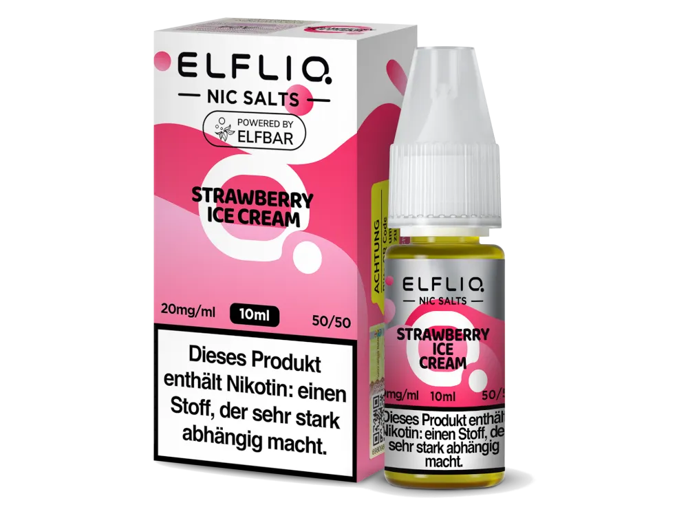 Elfliq Liquid - Strawberry Ice Cream (10ml)