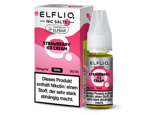 Elfliq Liquid - Strawberry Ice Cream (10ml)
