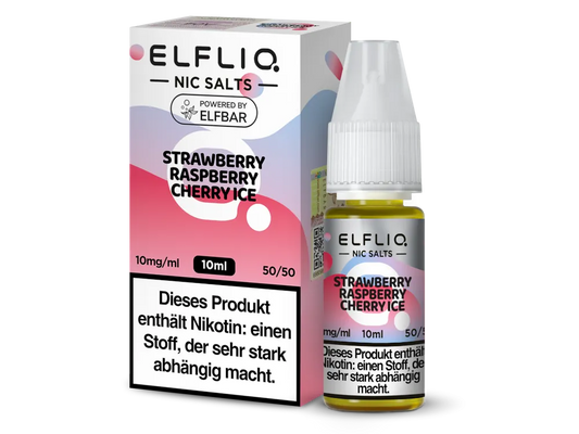 Elfliq Liquid - Strawberry Raspberry Cherry Ice (10ml)