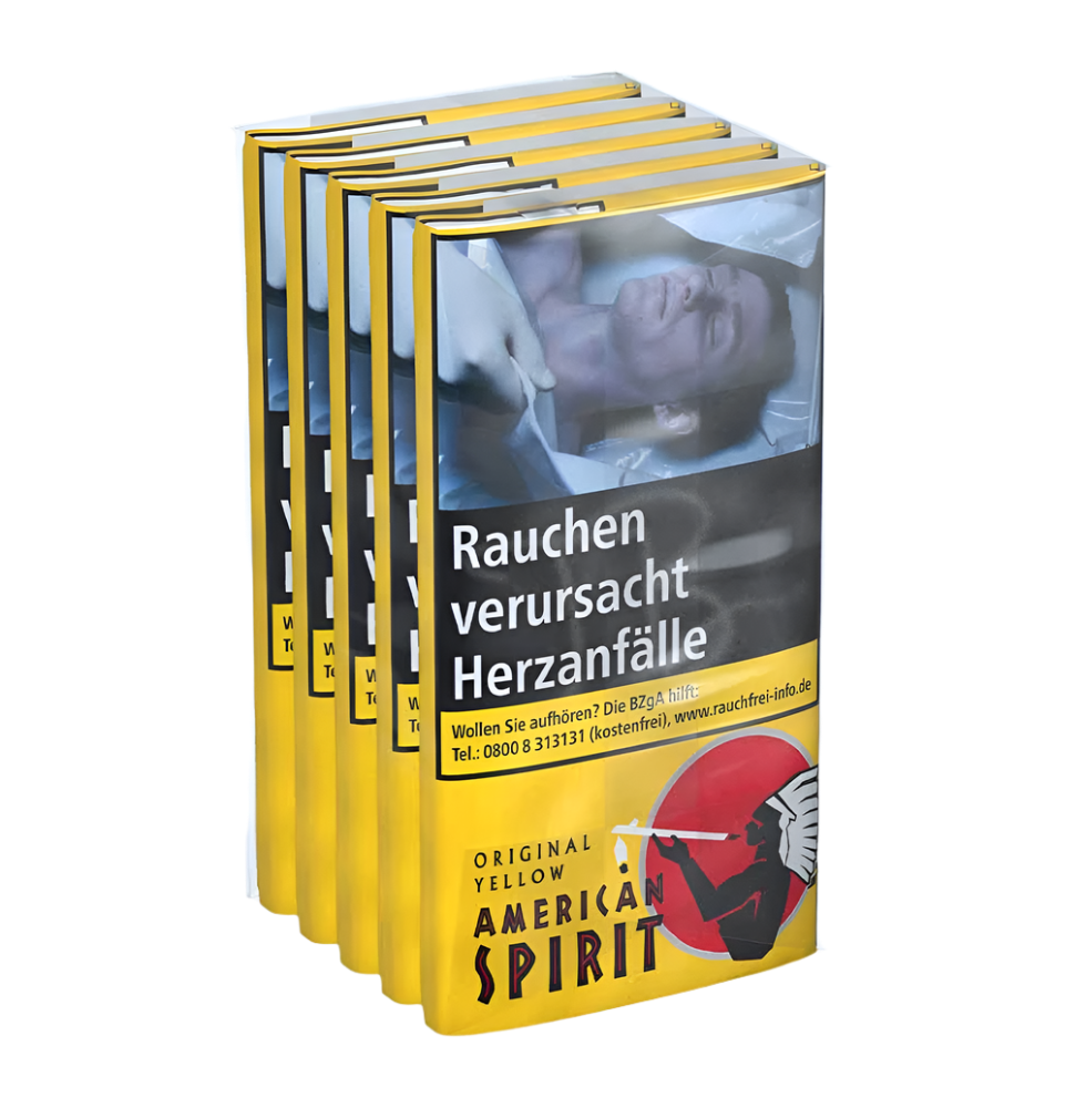 American Spirit Drehtabak Yellow - 5 Packungen