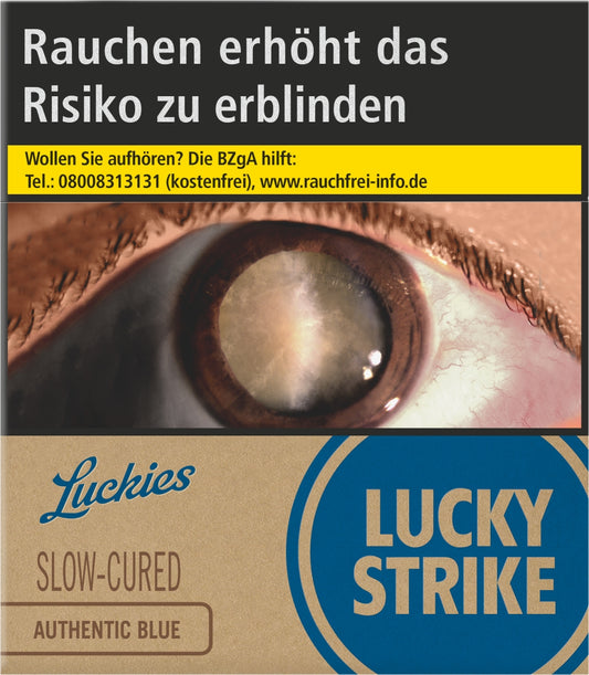 Lucky Strike Zigaretten Authentic Blue 3XL - 8 Packungen
