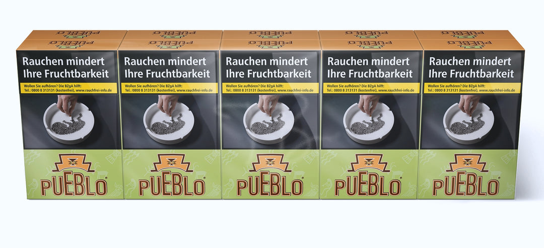 Pueblo Zigaretten Green - 10 Packungen