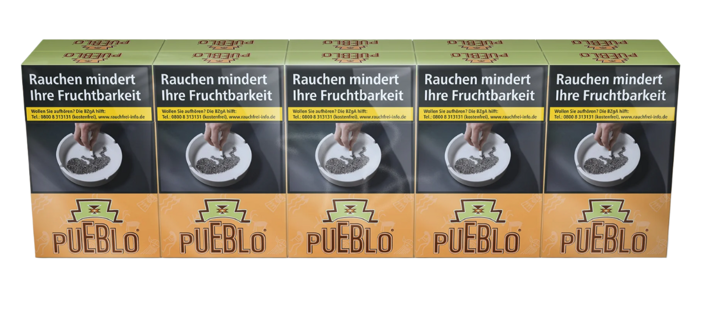 Pueblo Zigaretten Orange - 10 Packungen